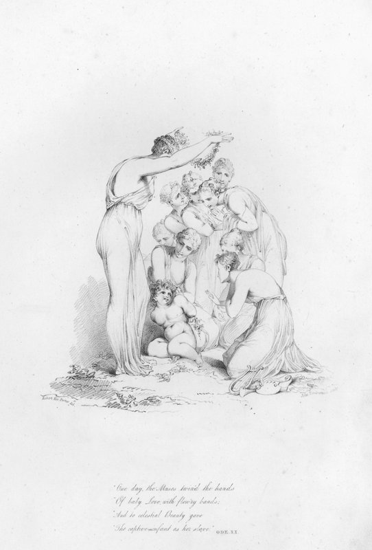 Anacreon, Ode XX (metszet) alkotó: Robert Kerr (after) Porter