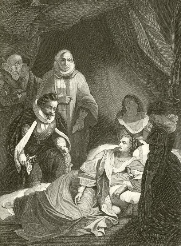 Erzsébet királynő utolsó órái alkotó: Robert Smirke