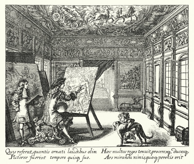 Festészet (metszet) alkotó: Romeyn de (after) Hooghe