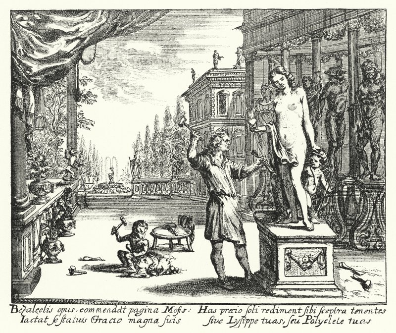 Szobrászat (metszet) alkotó: Romeyn de (after) Hooghe