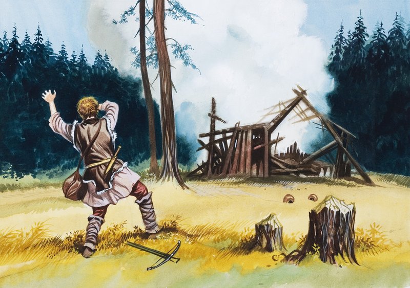Robbanó kunyhó alkotó: Ron Embleton
