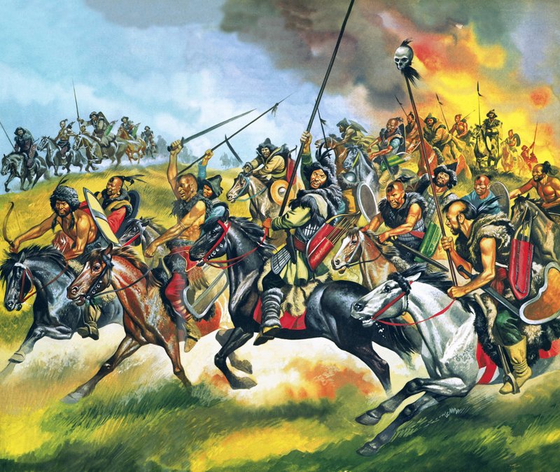 Hunok hordái alkotó: Ron Embleton