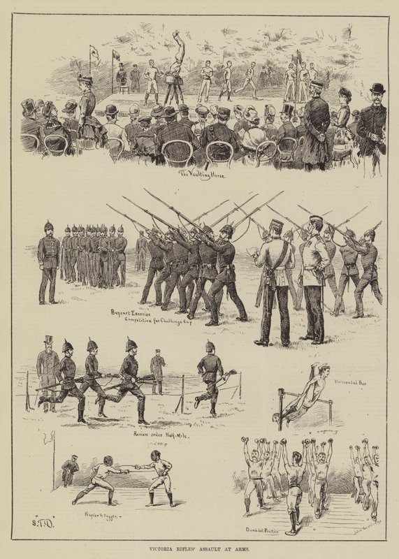 Victoria Rifles támadása fegyverek ellen alkotó: S.T. Dadd