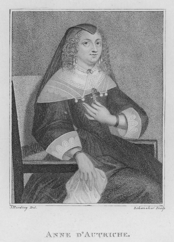 Ausztria Anna (metszet) alkotó: S. (after) Harding