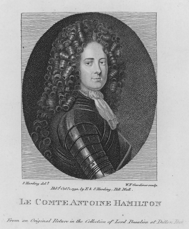 Antoine Hamilton gróf (metszet) alkotó: S. (after) Harding