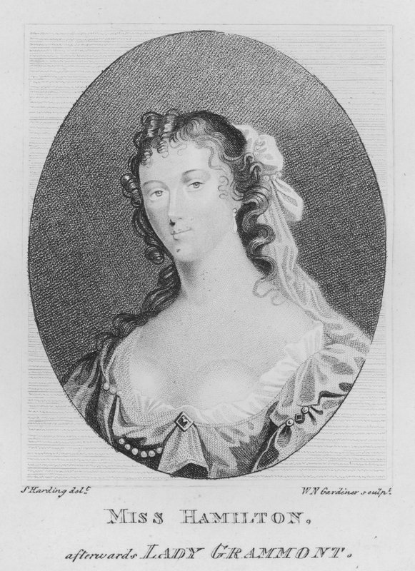Miss Hamilton, utána Lady Grammont (metszet) alkotó: S. (after) Harding