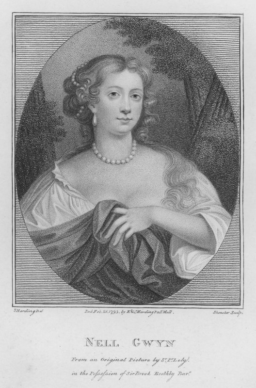 Nell Gwyn (metszet) alkotó: S. (after) Harding