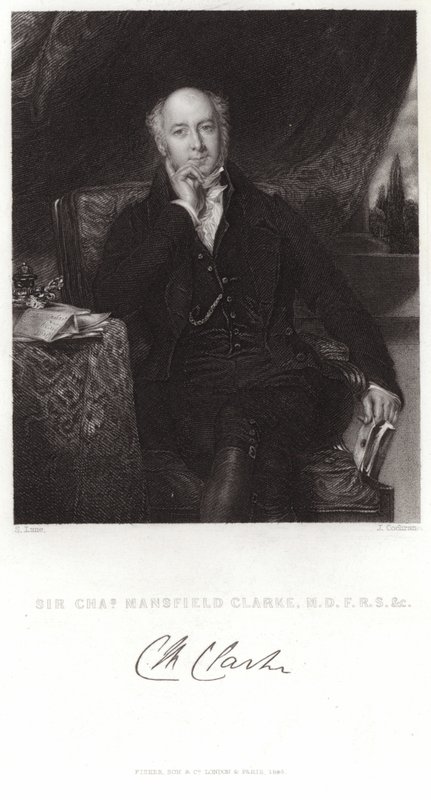 Sir Charles Mansfield Clarke portréja alkotó: Samuel Lane