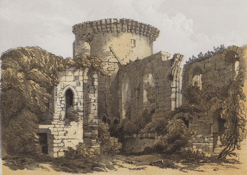 Bothwell kastély (chromolitho) alkotó: Samuel Prout