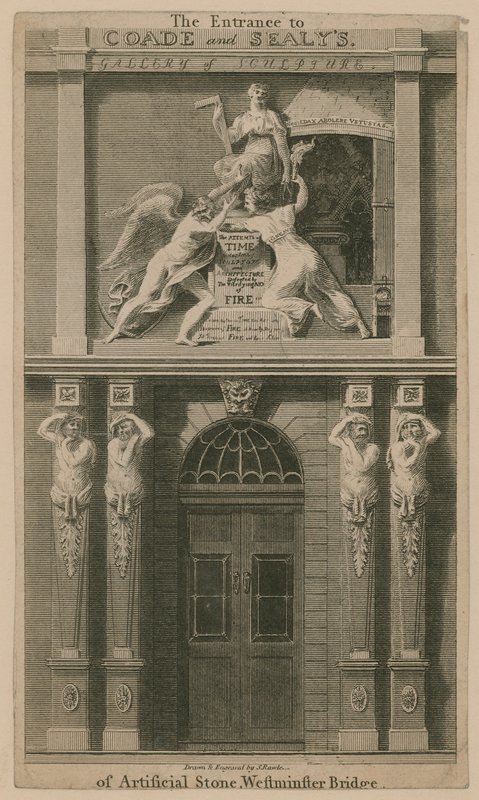 Coade és Sealy bejárata alkotó: Samuel Rawle