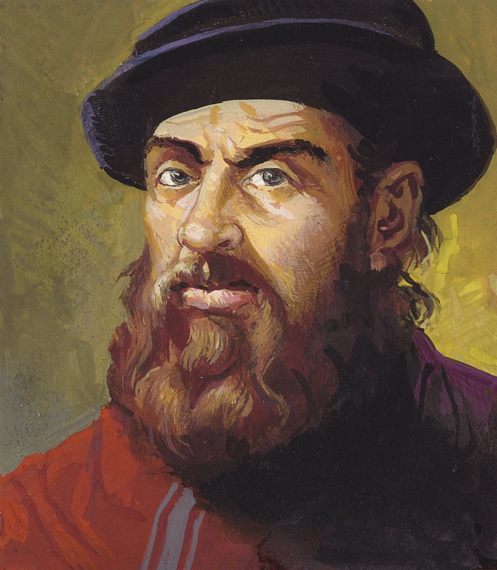Ferdinand Magellán (gouache, papír) alkotó: Severino Baraldi
