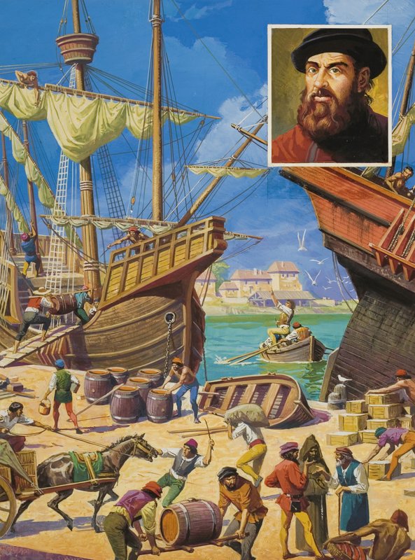 Ferdinand Magellán alkotó: Severino Baraldi