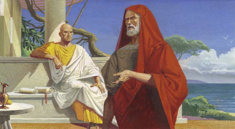Scipio tábornok és Hannibál tábornok találkozása alkotó: Severino Baraldi