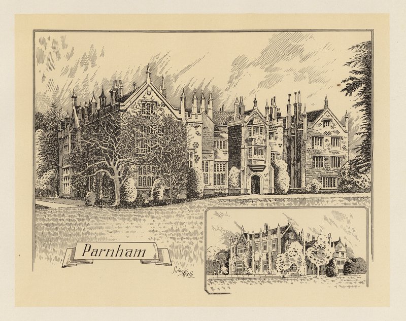 Dorset: Parnham (litográfia) alkotó: Sidney Heath