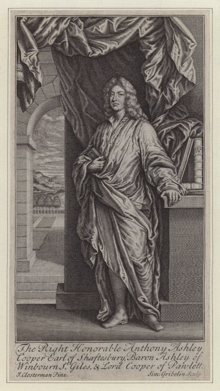 Anthony Asley Cooper alkotó: Simon II (after) Gribelin
