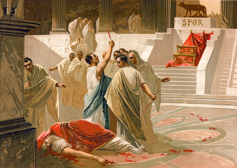 Julius Caesar meggyilkolása alkotó: Spanish School