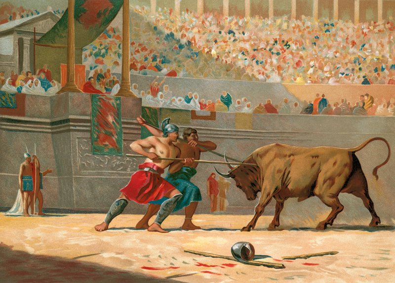 Julius Caesar cirkuszi műsort néz alkotó: Spanish School