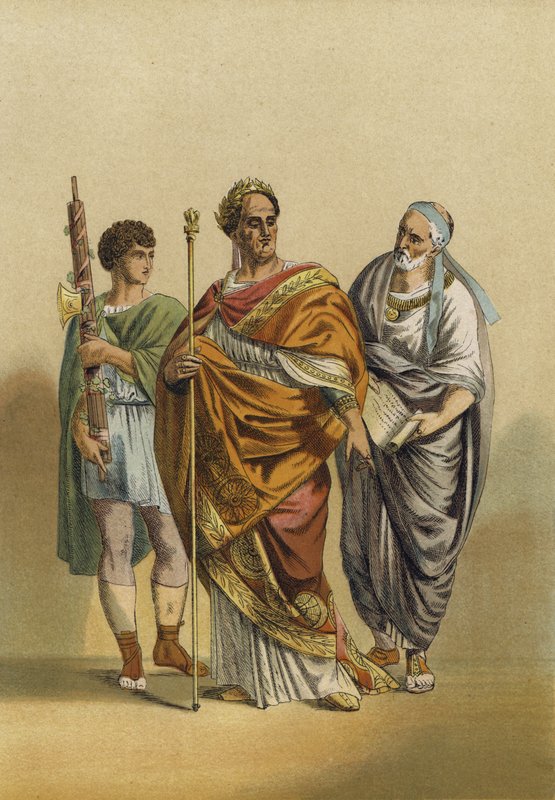 Jupiter római papja és kísérői alkotó: Spanish School