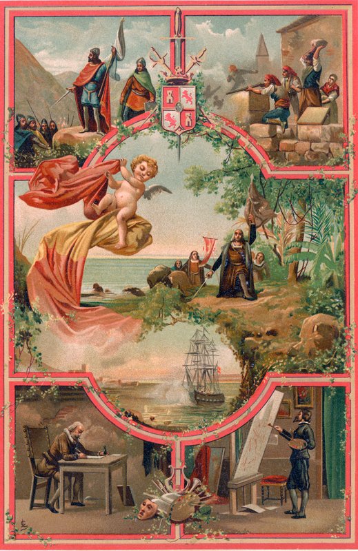 Spanyol történelem - Frontispiece alkotó: Spanish School