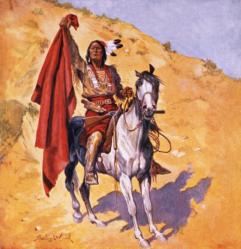 A takaró indián alkotó: Stanley L. Wood