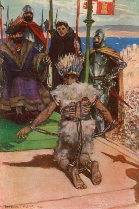 Montezuma Cortes előtt alkotó: Stephen Reid