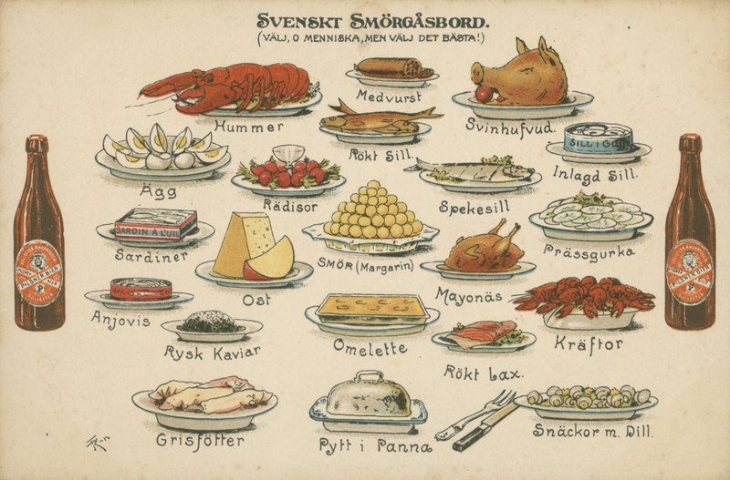 svéd svédasztal (színes litó) alkotó: Swedish School