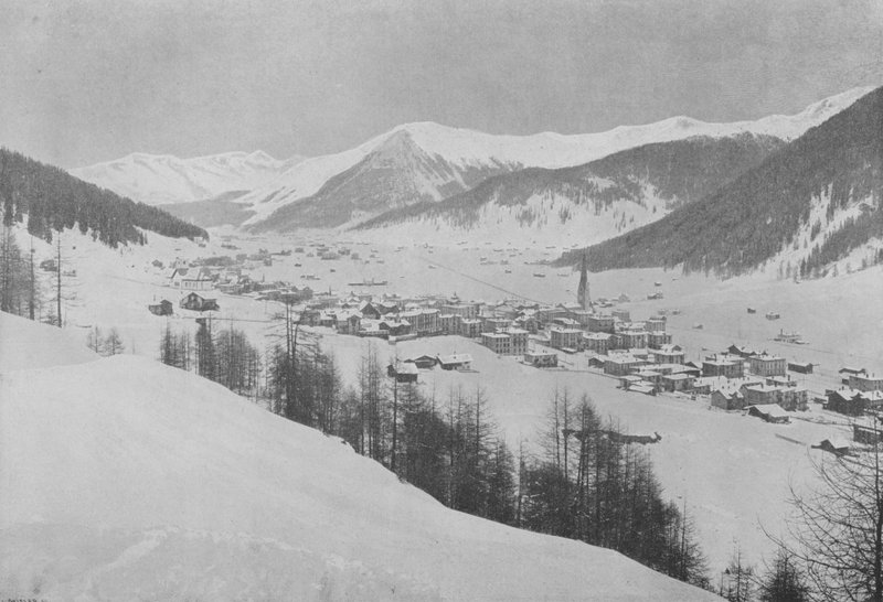 Davos-Platz és a Seehorn (f/w kép) alkotó: Swiss Photographer