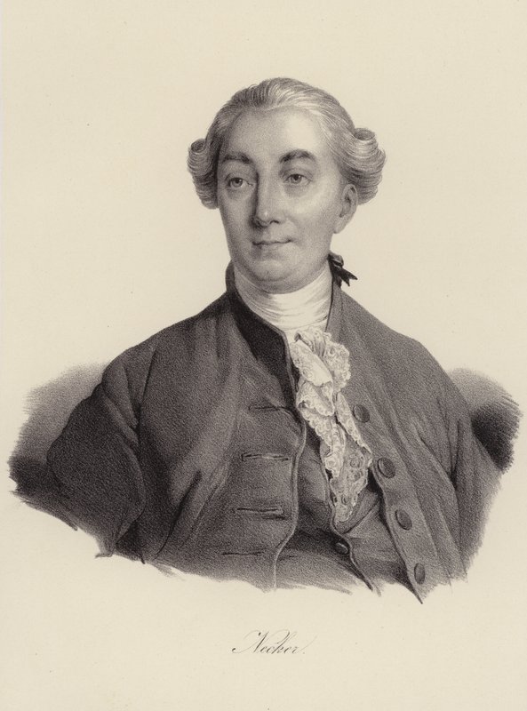 Jacques Necker, svájci bankár (metszet) alkotó: Swiss School
