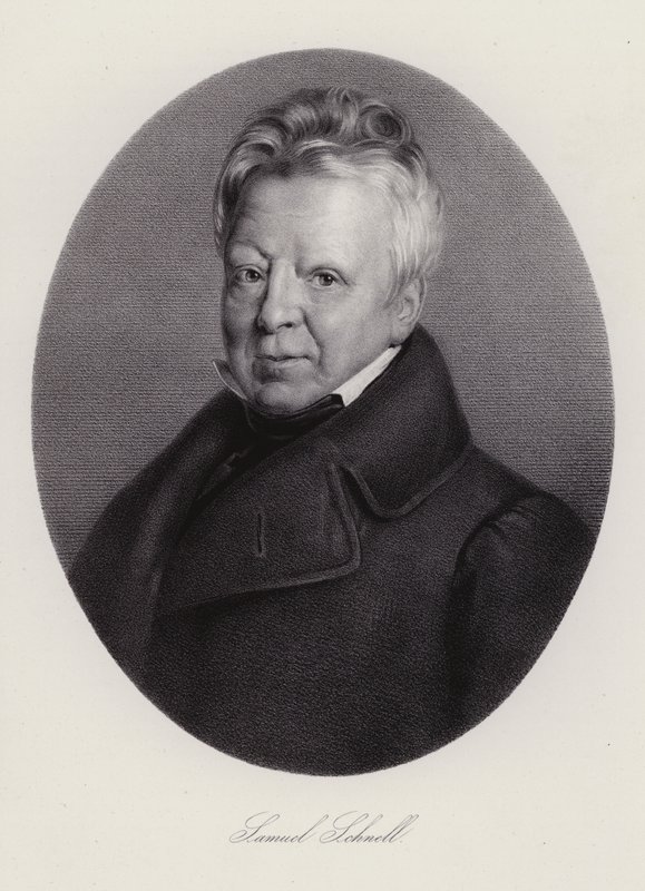 Samuel Ludwig Schnell, svájci ügyvéd (metszet) alkotó: Swiss School