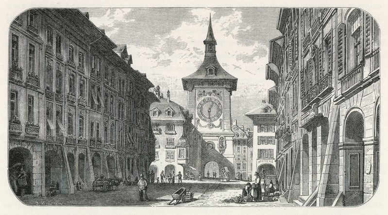 Az óratorony, Bern alkotó: Swiss School