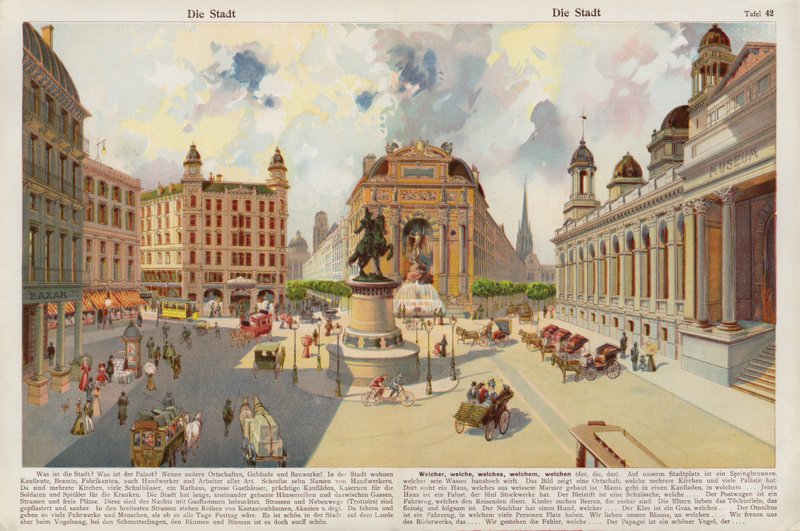 A város (chromolitho) alkotó: Swiss School