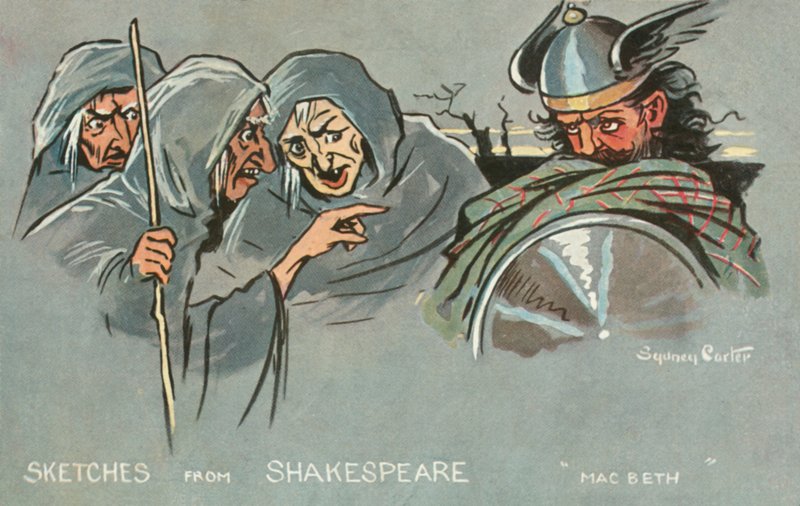 Macbeth (színes litográfia) alkotó: Sydney Carter