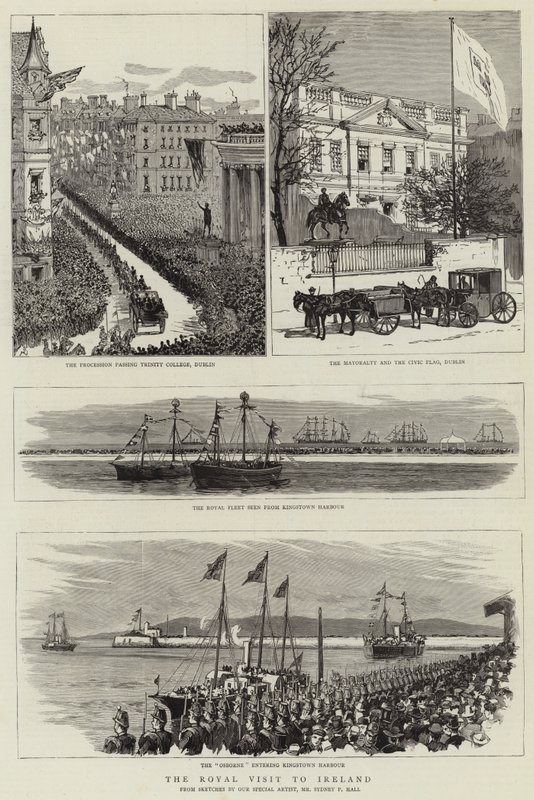 Királyi látogatás Írországban alkotó: Sydney Prior Hall