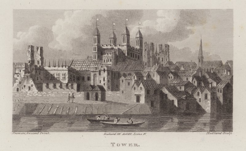 A londoni Tower (metszet) alkotó: T. Medland