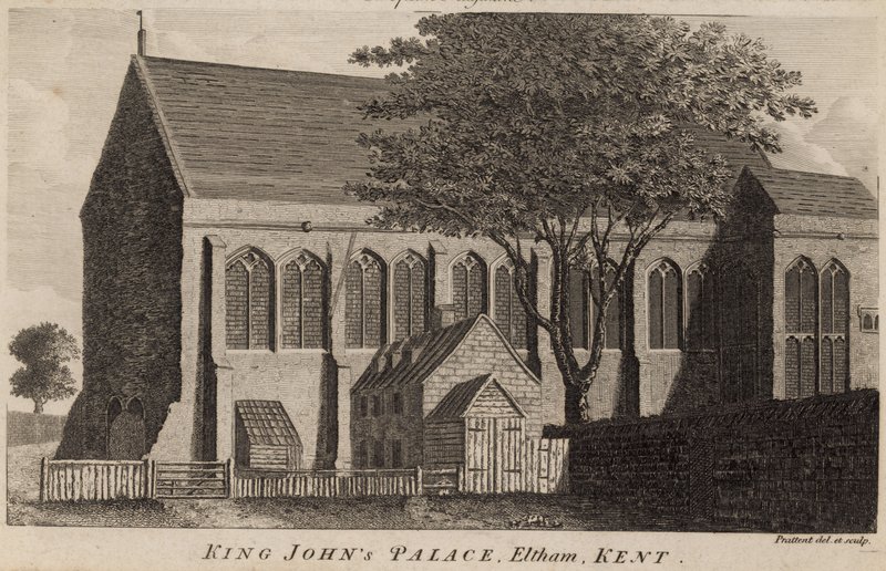 János király palotája, Eltham, Kent alkotó: T. Prattent