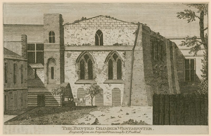 A festett terem, Westminster-palota, London alkotó: T. Prattent