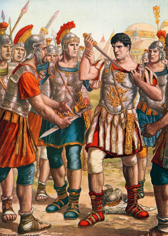 Germanicus öngyilkosságot ajánl fel alkotó: Tancredi Scarpelli