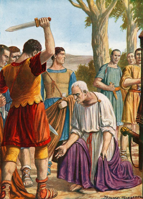 Cicero halála alkotó: Tancredi Scarpelli