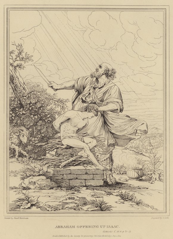 Ábrahám felajánlja Izsákot, Genezis alkotó: Theodor Rombouts