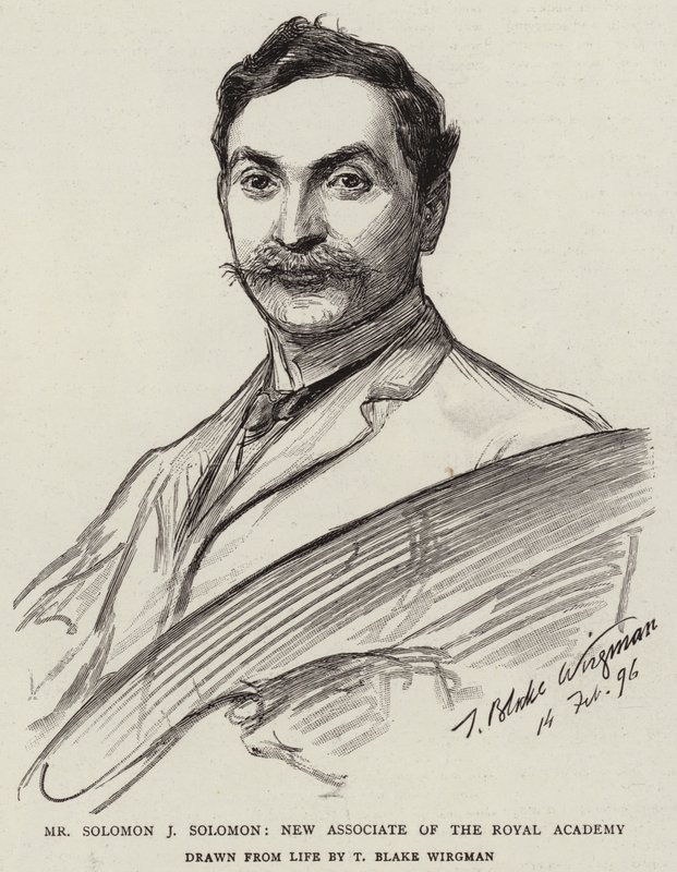 Solomon J Solomon, a Királyi Akadémia új munkatársa alkotó: Theodore Blake Wirgman