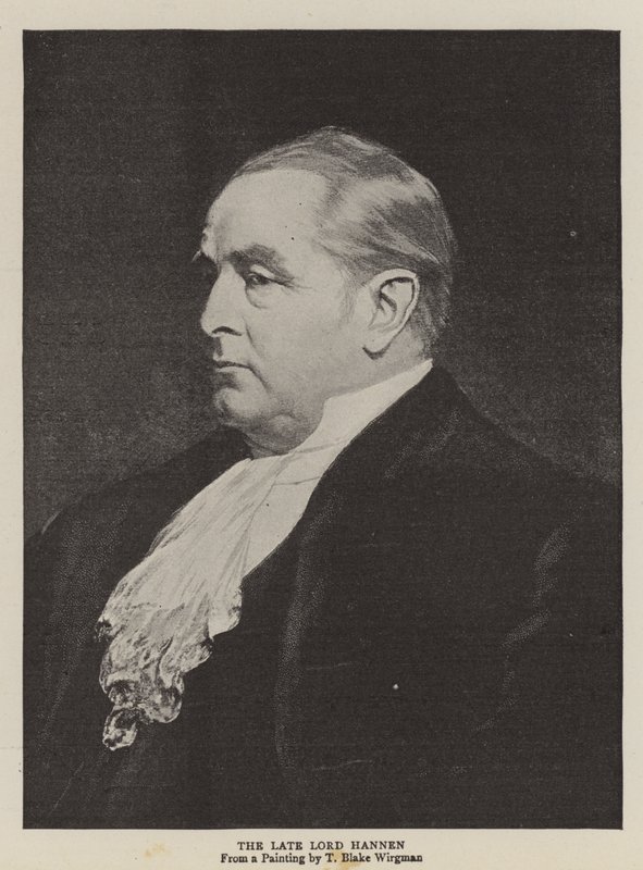 A néhai Lord Hannen alkotó: Theodore Blake Wirgman