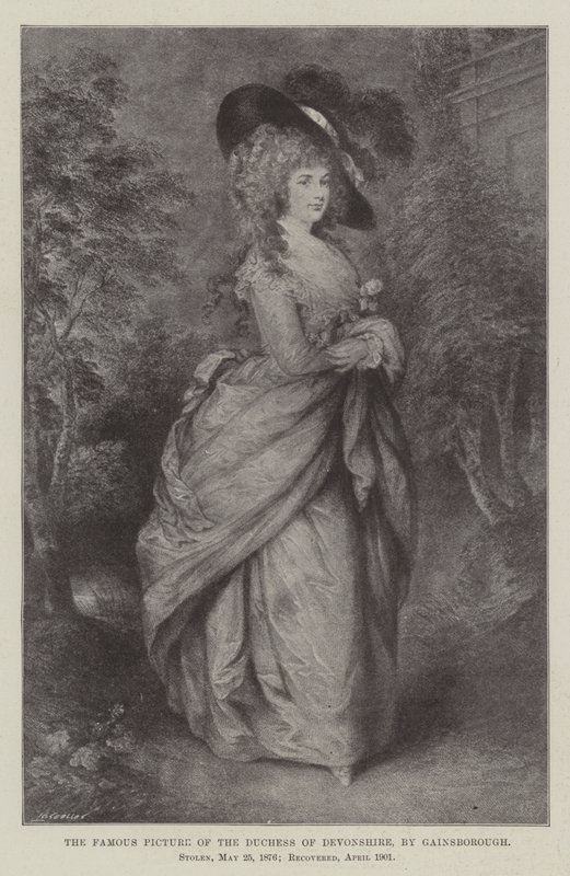 A Devonshire-i hercegnő híres képe alkotó: Thomas Gainsborough