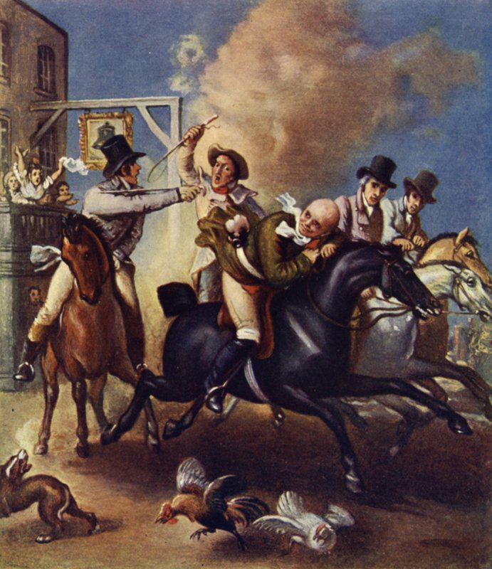 John Gilpin útja alkotó: Thomas Stothard