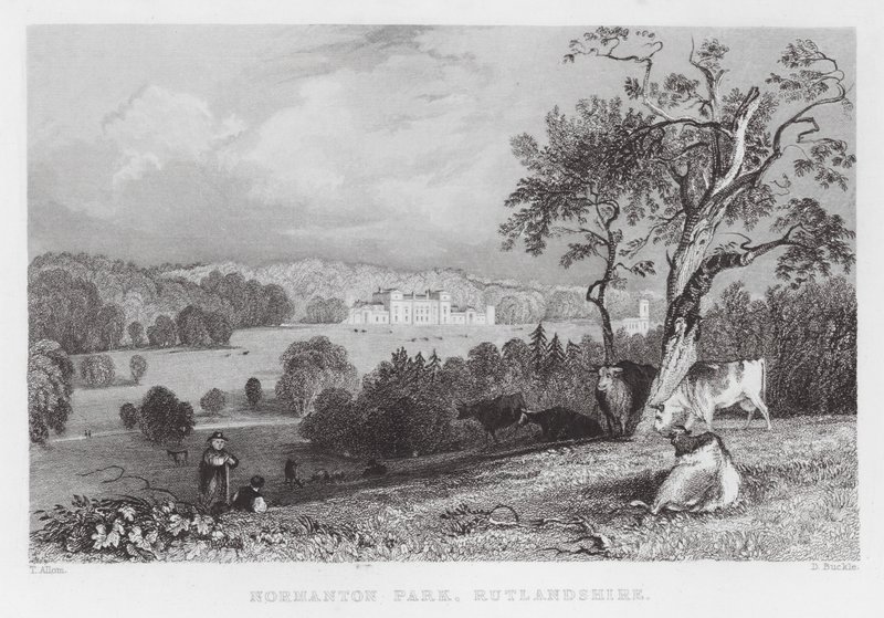 Normanton Park, Rutlandshire (metszet) alkotó: Thomas (after) Allom