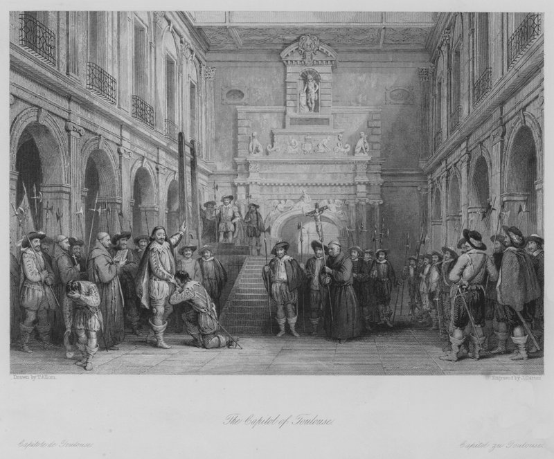 A toulouse-i Capitolium (metszet) alkotó: Thomas (after) Allom