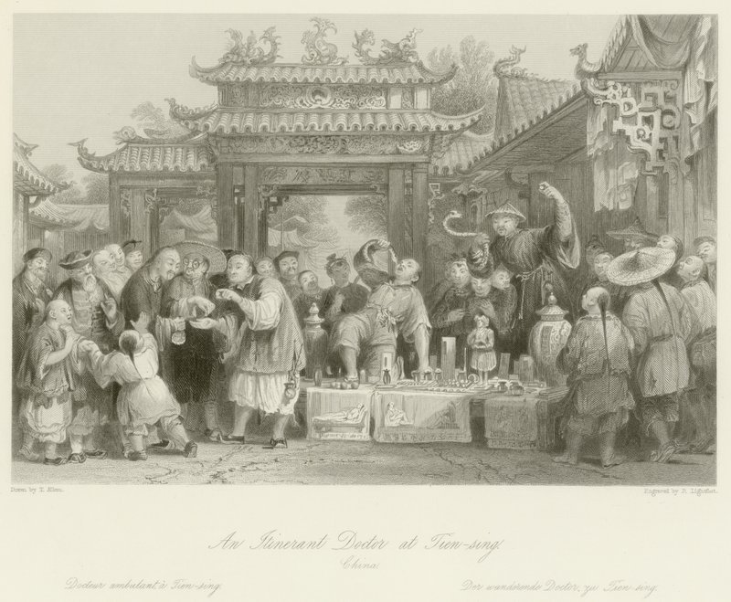 Egy vándororvos a Tien-singben alkotó: Thomas Allom
