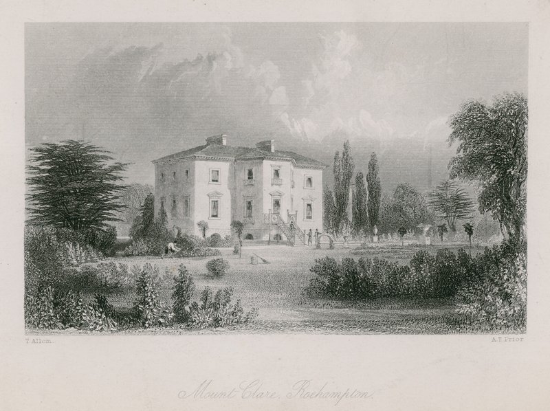 Mount Clare Roehamptonban alkotó: Thomas Allom