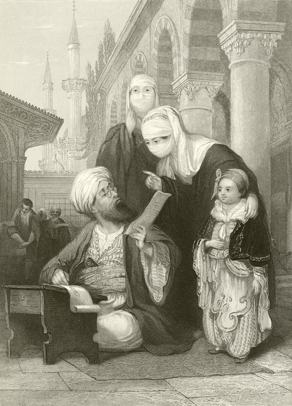 A török levélíró alkotó: Thomas Allom