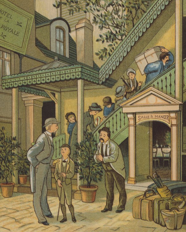 Caen: a szálloda (színes litho) alkotó: Thomas Crane