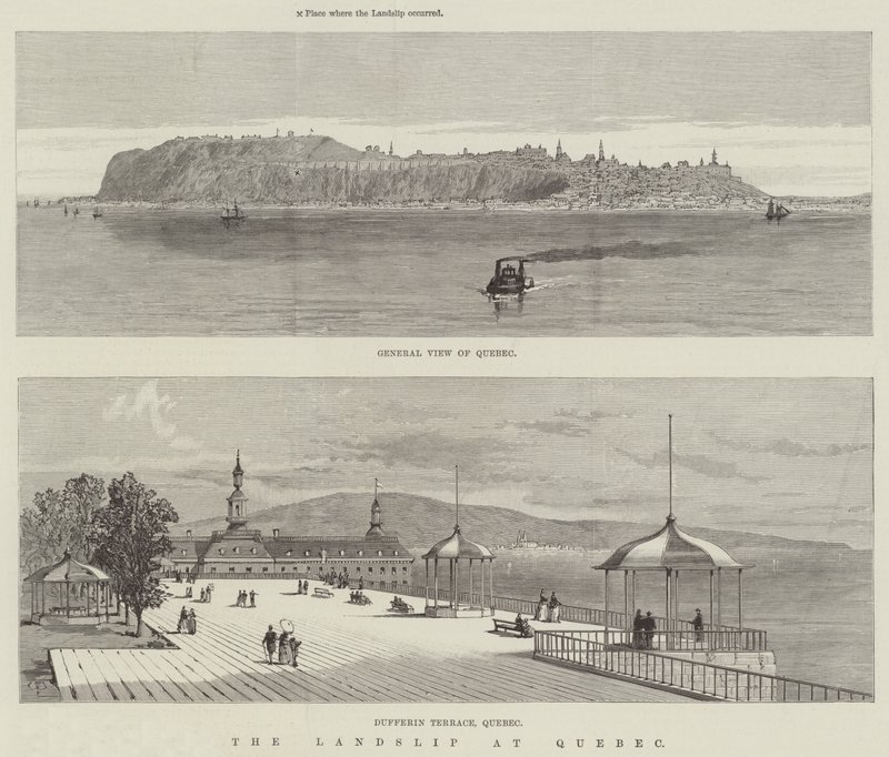 Földcsuszamlás Quebecben alkotó: Thomas Harrington Wilson